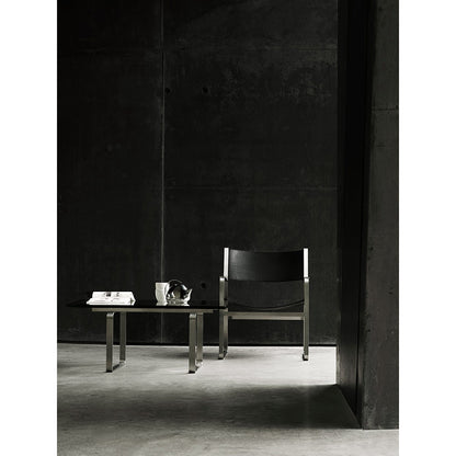 CH106 Square Coffee Table - Glass, Stainless Steel