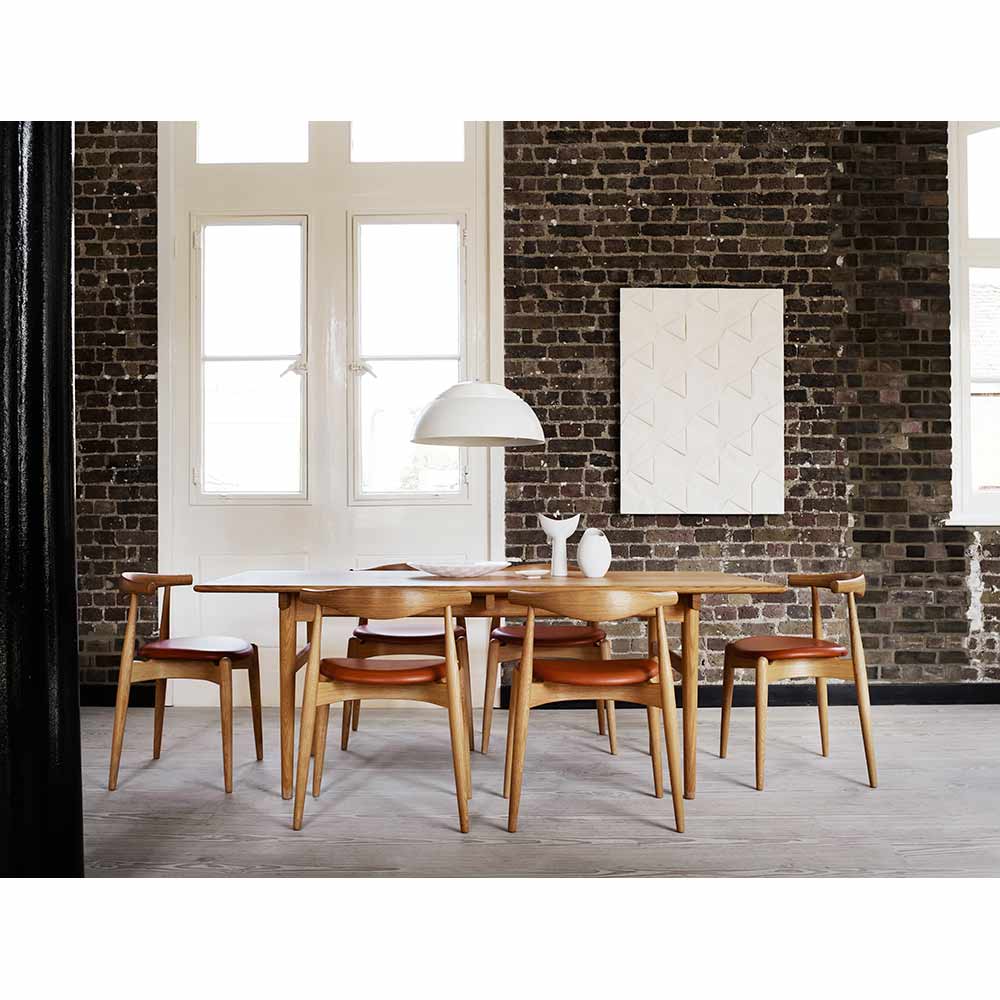 CH20 Elbow Dining Chair - Leather Thor 325, Oak Soap – Rouse Home