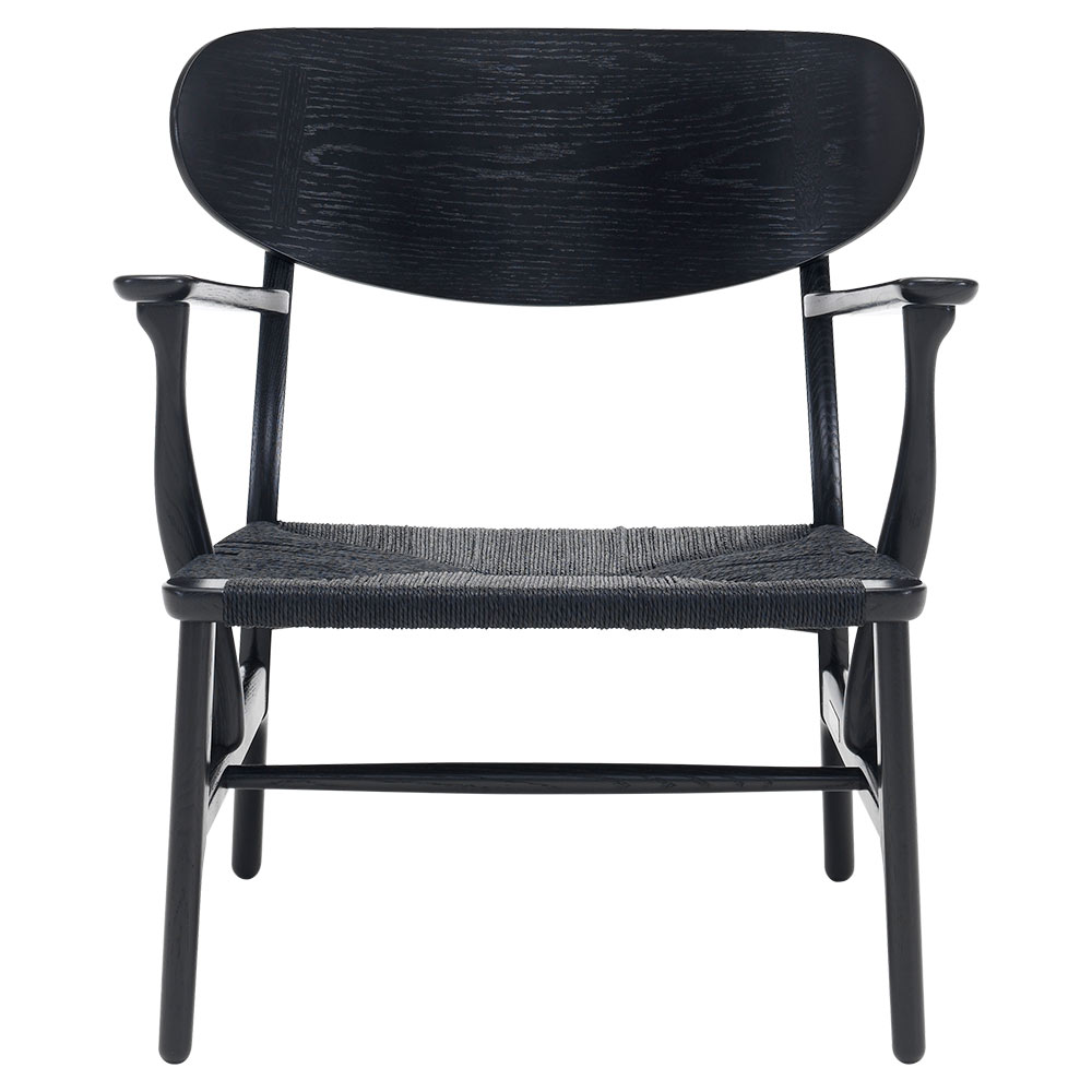 CH22 Lounge Chair - Black Oak