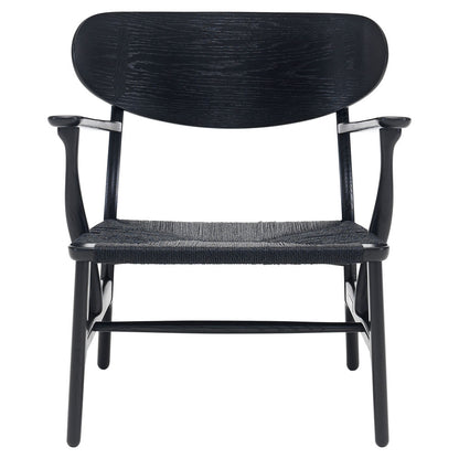 CH22 Lounge Chair - Black Oak