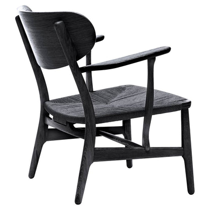 CH22 Lounge Chair - Black Oak