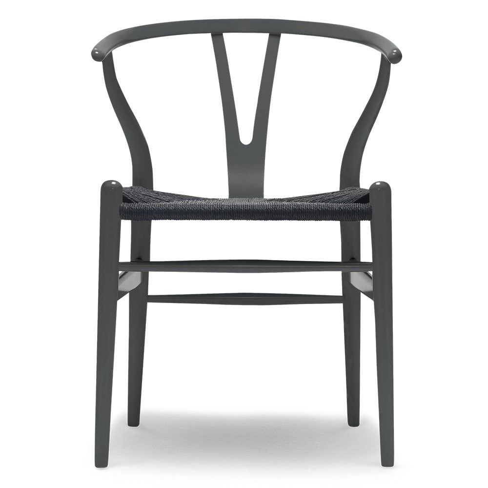 CH24 Wishbone Dining Chair - Anthracite Gray