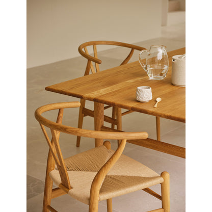 CH24 Wishbone Dining Chair - Natural Paper Cord, Oak Lacquer