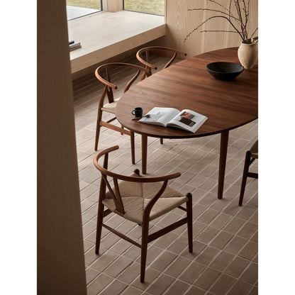 CH24 Wishbone Dining Chair - Black Paper Cord, Oak Soap
