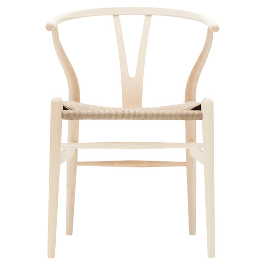 CH24 Wishbone Dining Chair - Natural Paper Cord, Ash White Oil