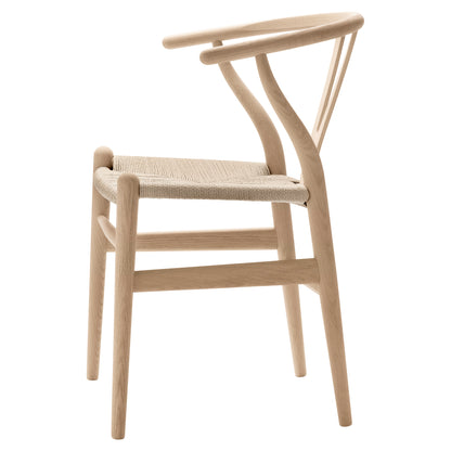 CH24 Wishbone Dining Chair - Natural Paper Cord, Oak White Oil