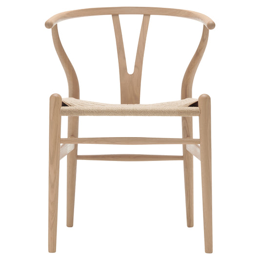 CH24 Wishbone Dining Chair - Natural Paper Cord, Oak White Oil