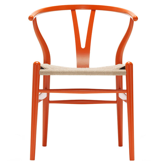 CH24 Wishbone Dining Chair - Orange Red