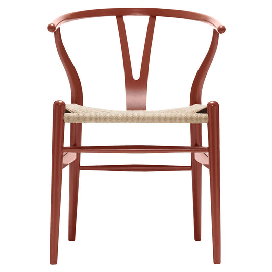 CH24 Wishbone Dining Chair - Red Brown