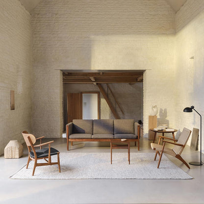CH25 Easy Lounge Chair - Natural Paper Cord, Walnut Oil