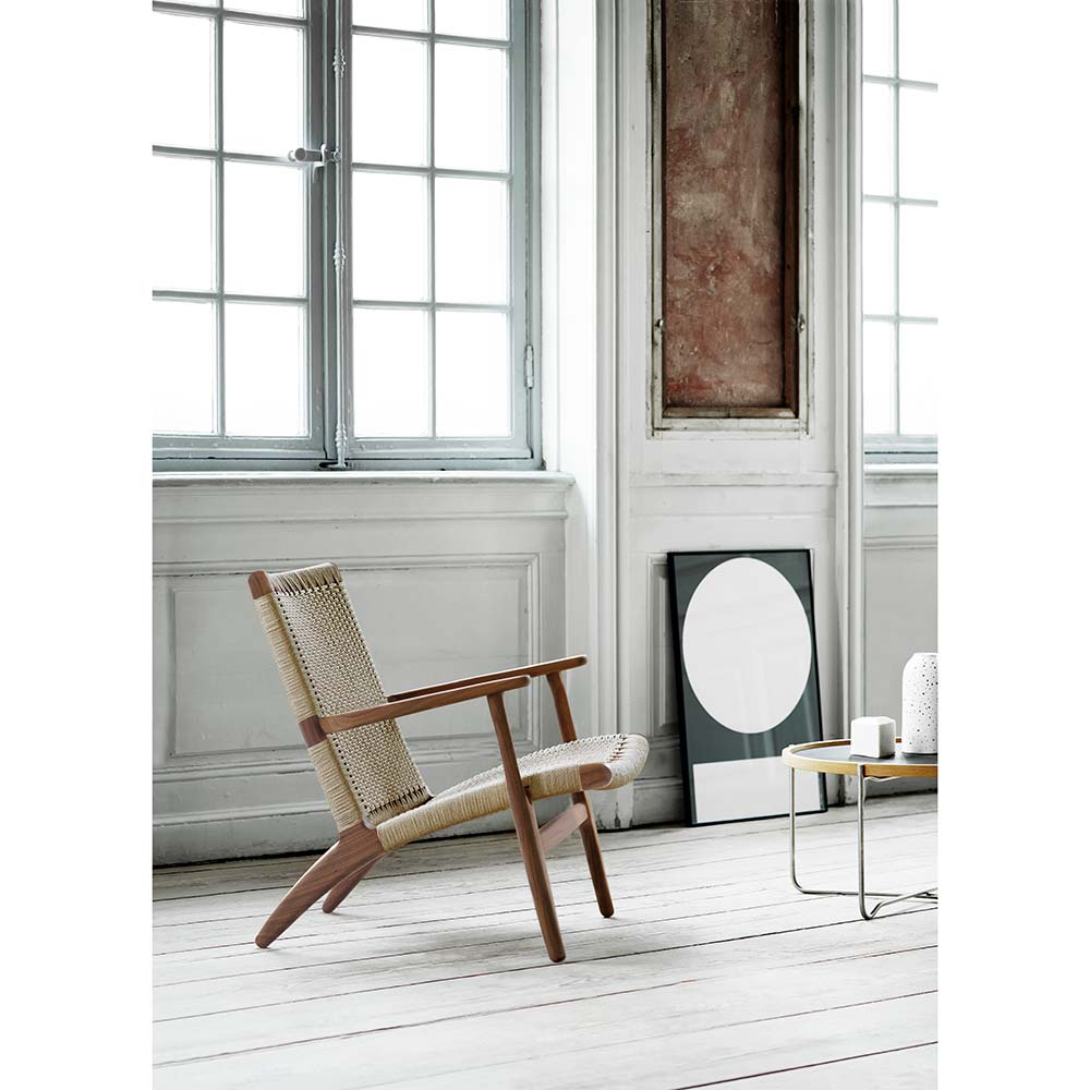CH25 Easy Lounge Chair - Natural Paper Cord, Walnut Oil – Rouse Home