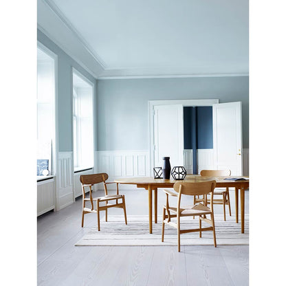 CH26 Dining Chair - Natural Paper Cord, Black Oak