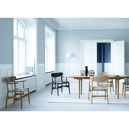 CH26 Dining Chair - Natural Paper Cord, Black Oak