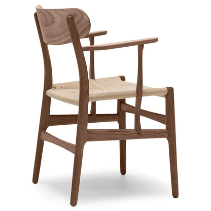 CH26 Dining Chair - Natural Paper Cord, Walnut