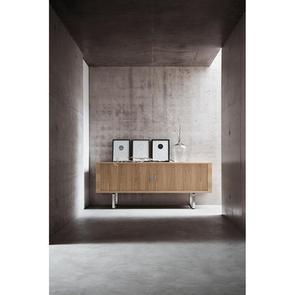 CH825 Credenza - Stainless Steel Base