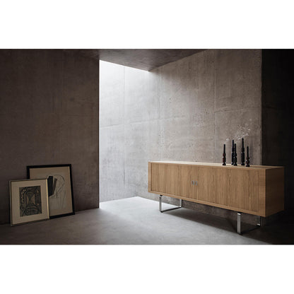 CH825 Credenza - Stainless Steel Base