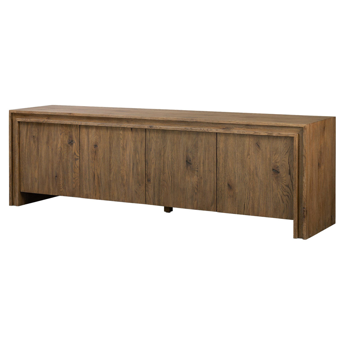 Chalmers Media Console - Weathered Oak Veneer