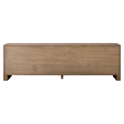 Chalmers Media Console - Weathered Oak Veneer