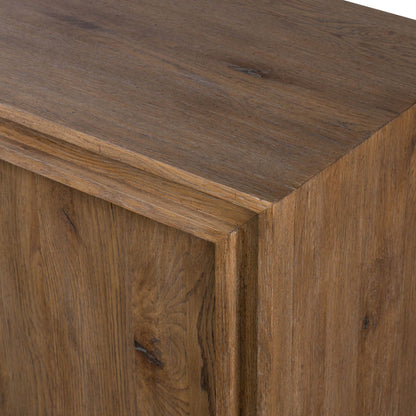 Chalmers Media Console - Weathered Oak Veneer