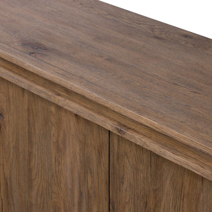 Chalmers Media Console - Weathered Oak Veneer