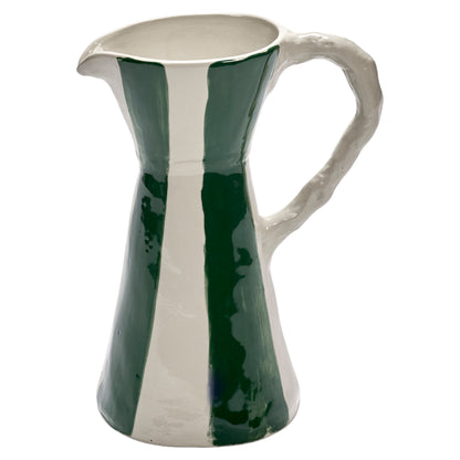Charly Jug - Green and Beige