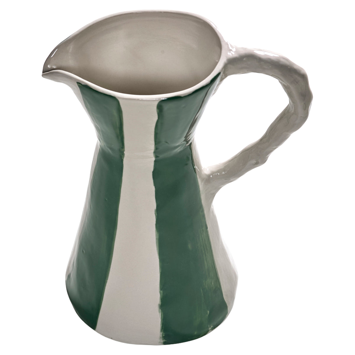Charly Jug - Green and Beige