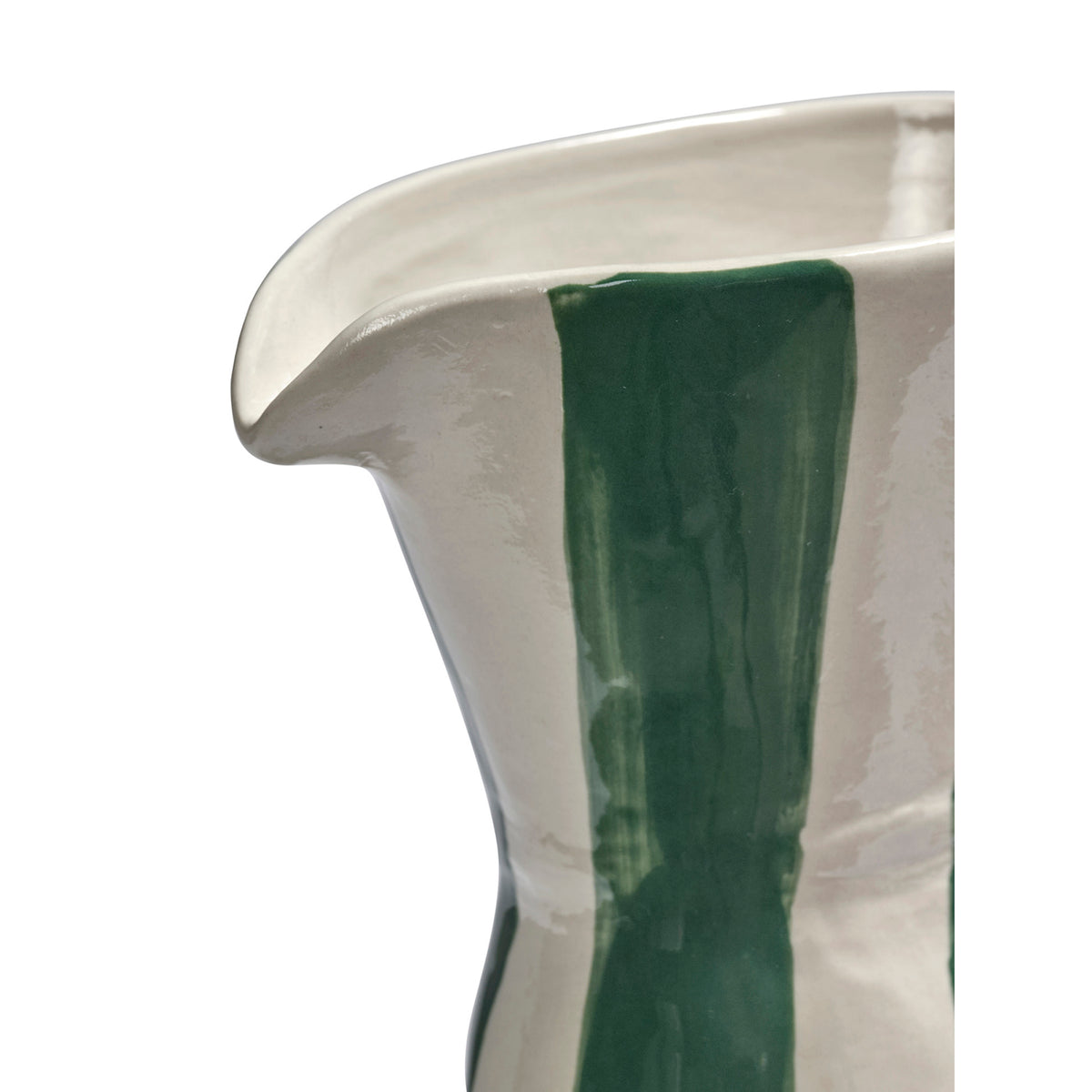 Charly Jug - Green and Beige