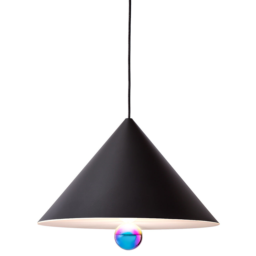 Cherry Large Pendant - Black, Rainbow
