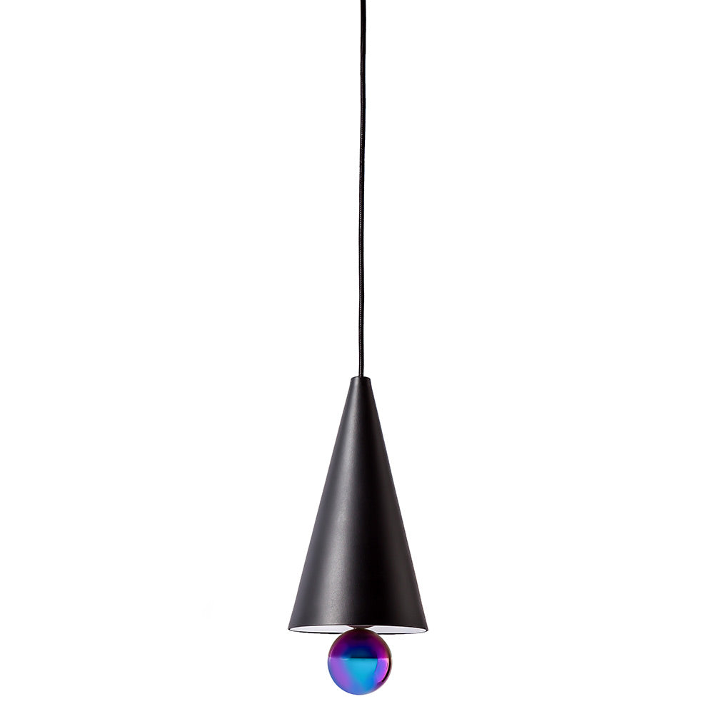 Cherry Small Pendant - Black, Rainbow
