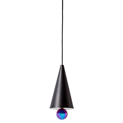 Cherry Small Pendant - Black, Rainbow