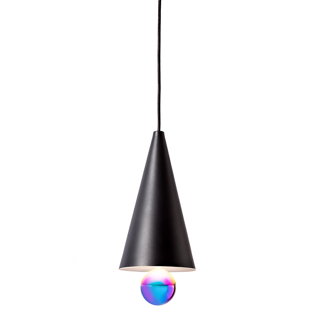 Cherry Small Pendant - Black, Rainbow