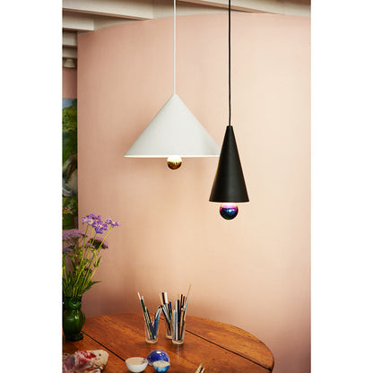 Cherry Small Pendant - Black, Rainbow