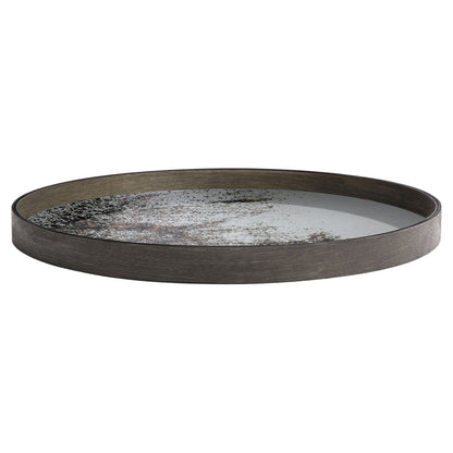 Clear Mirror Tray - Round, Large