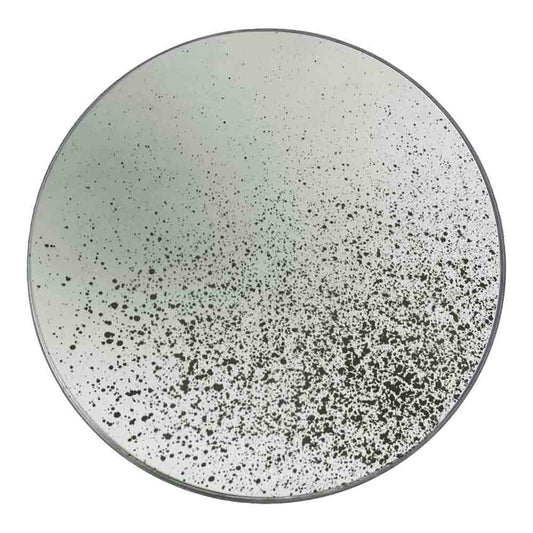 Clear Round Mirror Medium Aged