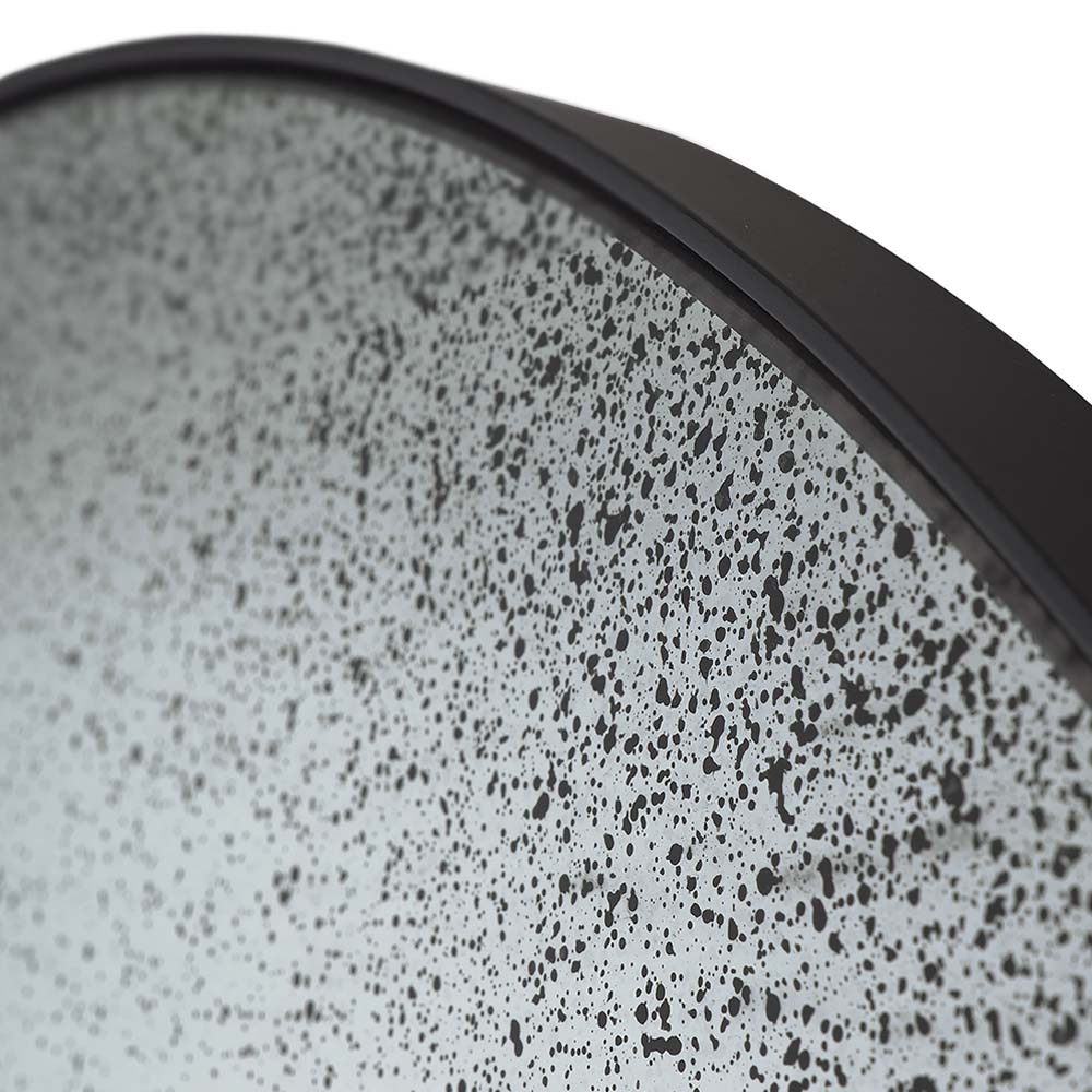 Clear Round Mirror Medium Aged