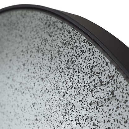 Clear Round Mirror Medium Aged