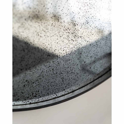 Clear Round Mirror Medium Aged