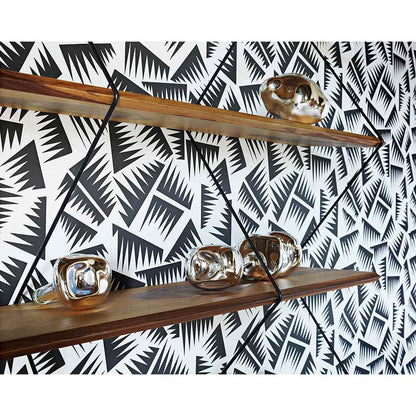 Climb Shelving System - Walnut, Black