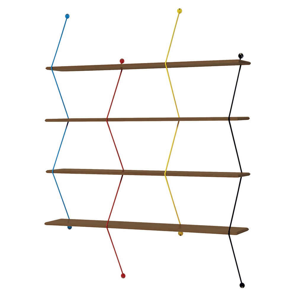 Climb Shelving System - Walnut, Multicolor