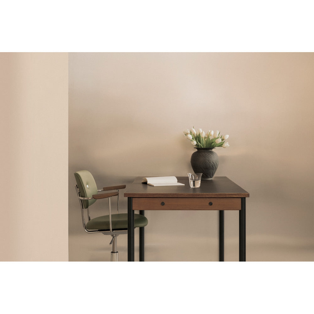 Co 55" Table - Black Base, Terra Laminate