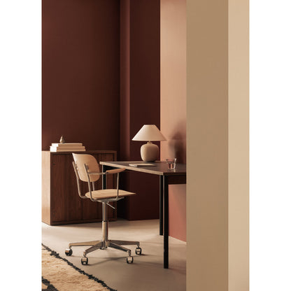 Co 55" Table - Black Base, Terra Laminate