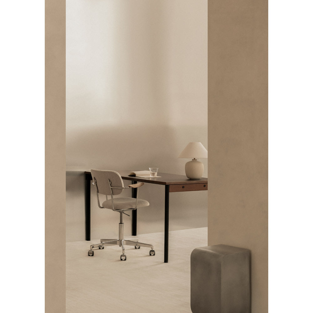 Co 55" Table - Black Base, Terra Laminate
