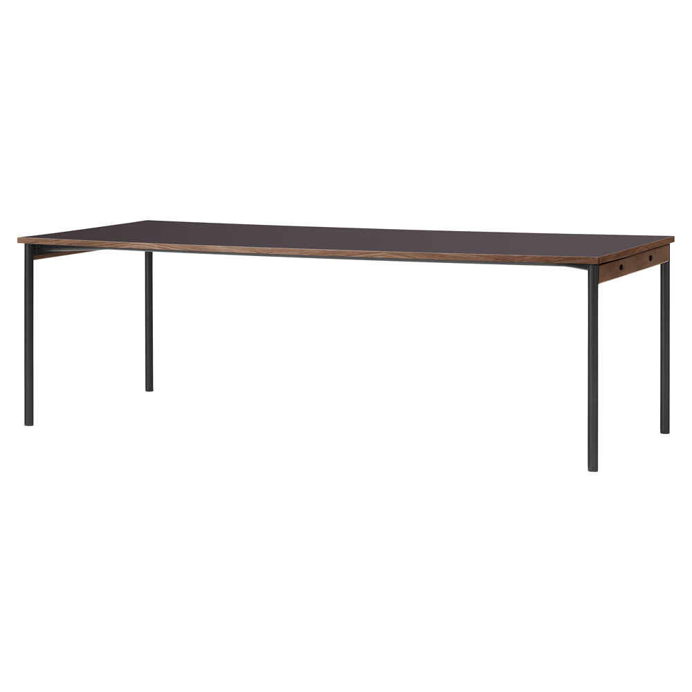 Co 94.5" Table - Black Base, Terra Laminate
