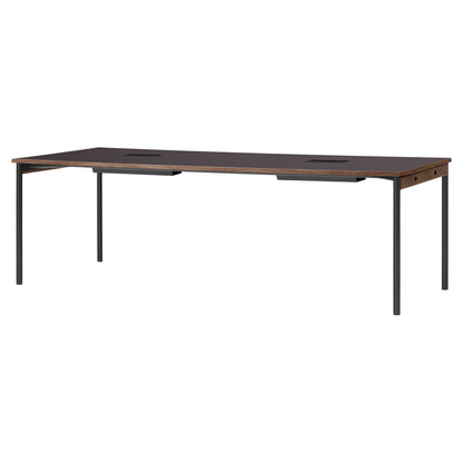 Co 94.5" Table Management - Black Base, Terra Laminate