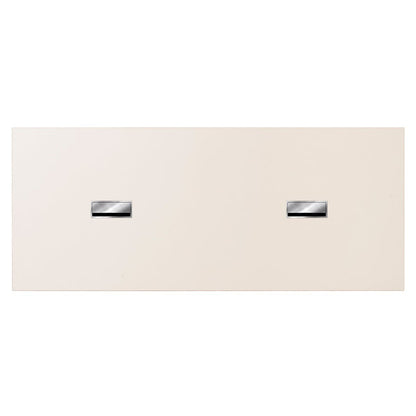 Co 94.5" Table Management - Chrome Base, Creme Laminate