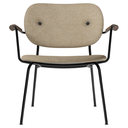 Co Fully Upholstered Lounge Chair - Dark Stained Oak