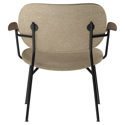 Co Fully Upholstered Lounge Chair - Dark Stained Oak