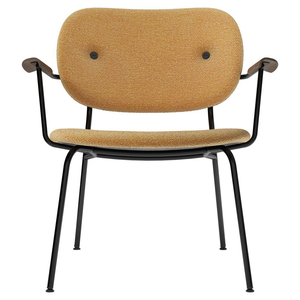 Co Fully Upholstered Lounge Chair - Dark Stained Oak
