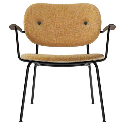 Co Fully Upholstered Lounge Chair - Dark Stained Oak