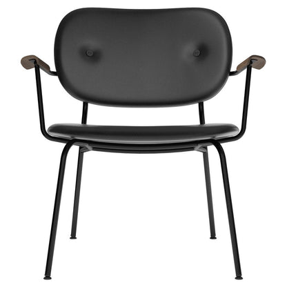 Co Fully Upholstered Lounge Chair - Dark Stained Oak